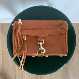 REBECCA MINKOFF Mini MAC Tan Almond Shoulder Crossbody Mini Bag